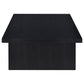 Max 3-piece Rectangular Coffee and End Table Set Black - Discount Furniture Connection