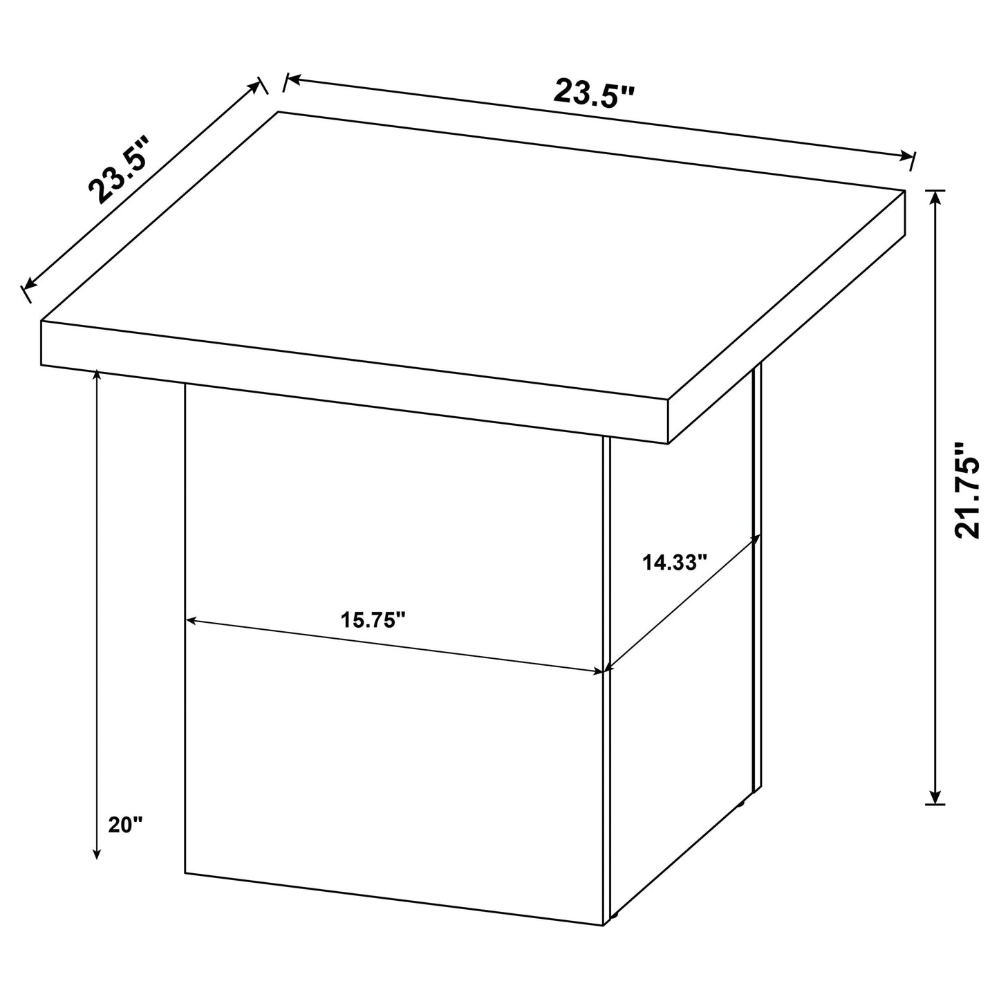 Max 3-piece Rectangular Coffee and End Table Set Black - Discount Furniture Connection