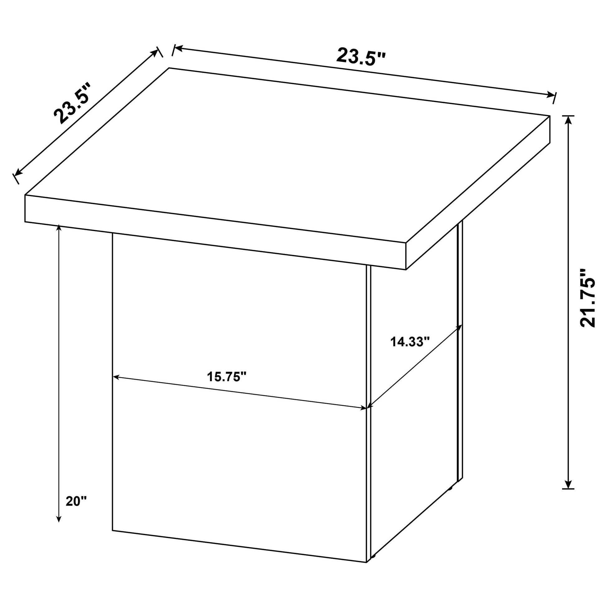 Max 3-piece Rectangular Coffee and End Table Set Black - Discount Furniture Connection