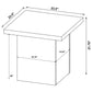 Max 3-piece Rectangular Coffee and End Table Set Black - Discount Furniture Connection