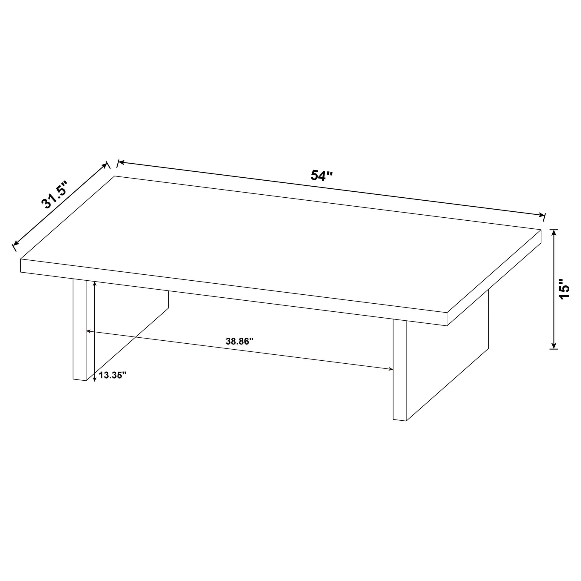 Max 3-piece Rectangular Coffee and End Table Set Black - Discount Furniture Connection