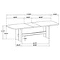 Kailani 110-inch Rectangular Wood Dining Table Beige Oak - Discount Furniture Connection