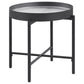 Ozella 3-piece Round Coffee and End Table Set Sandy Black