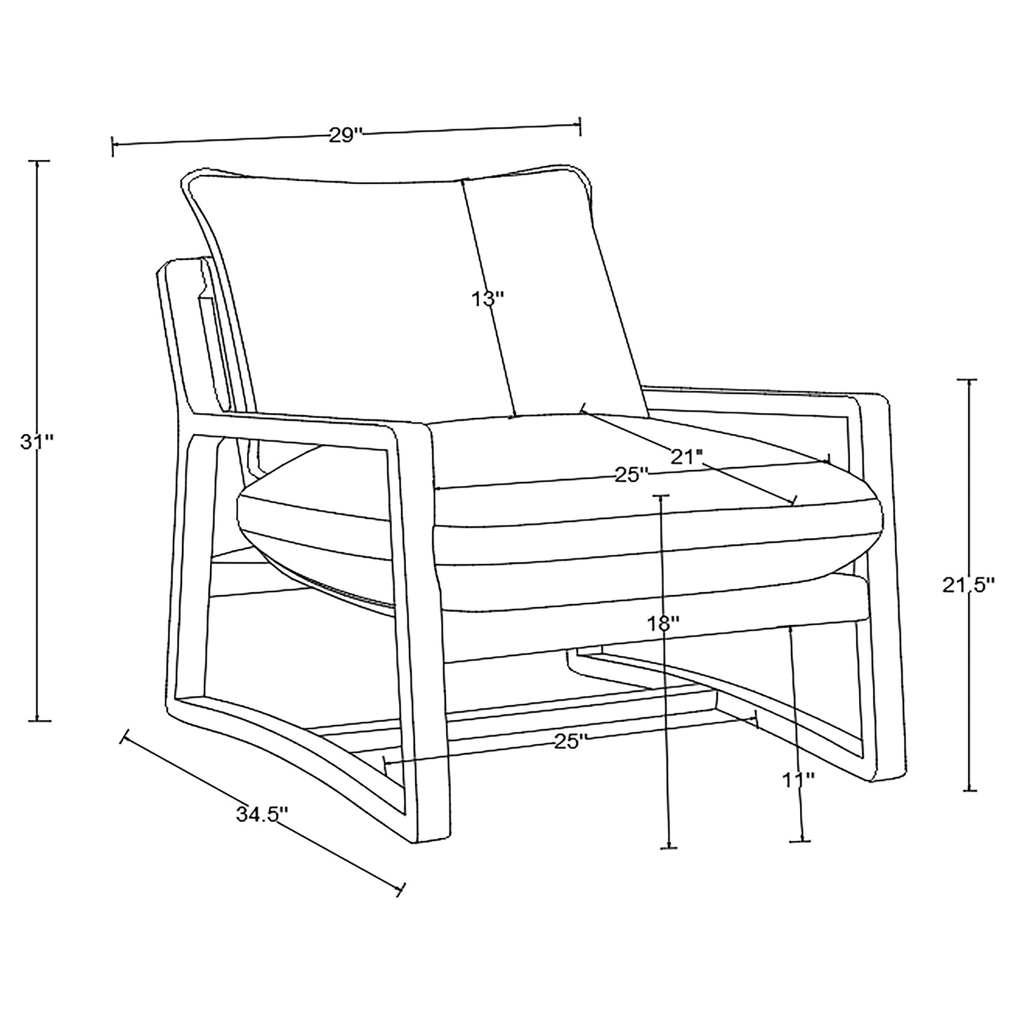 Geneva Boucle Upholstered Wood Arm Accent Chair Sand