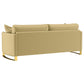 Corliss 3-piece Velvet Upholstered Sofa Set Camel