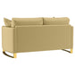 Corliss 3-piece Velvet Upholstered Sofa Set Camel