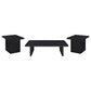 Max 3-piece Rectangular Coffee and End Table Set Black - Discount Furniture Connection