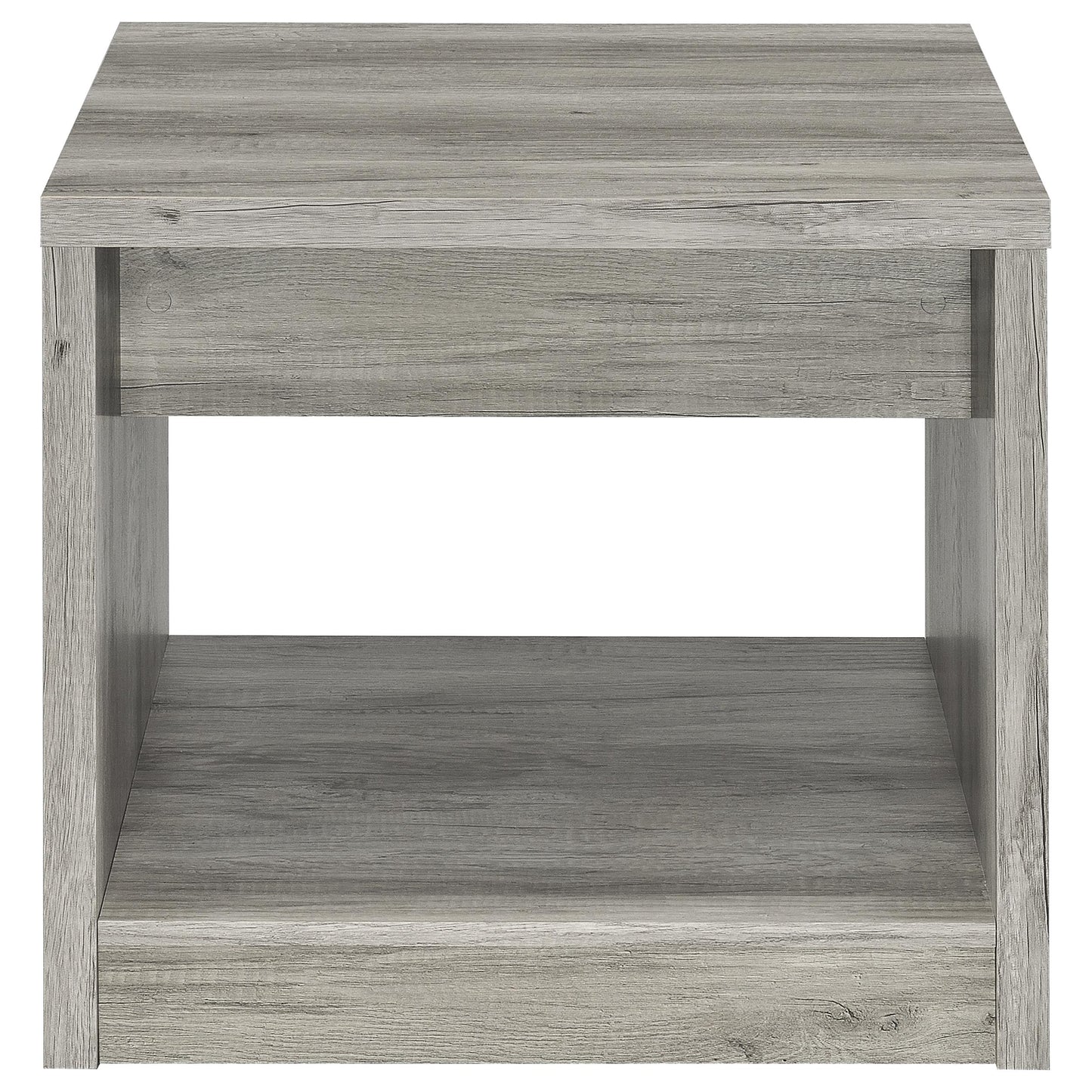 Felix 2-piece Coffee and End Table Set Grey Driftwood