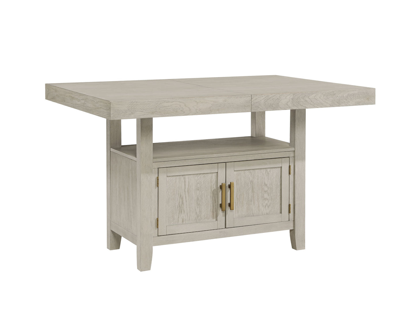 Garland 60-80″ Counter Table with 20″ Leaf, Greige Finish