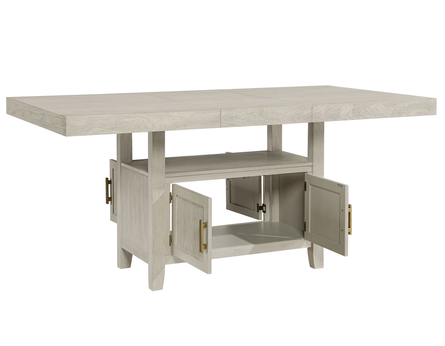 Garland 60-80″ Counter Table with 20″ Leaf, Greige Finish