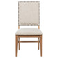 Middleton Upholstered Dining Side Chair Beige (Set of 2)