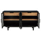 Middleton 4-door Sideboard Server with Dual Drawers Black - Discount Furniture Connection