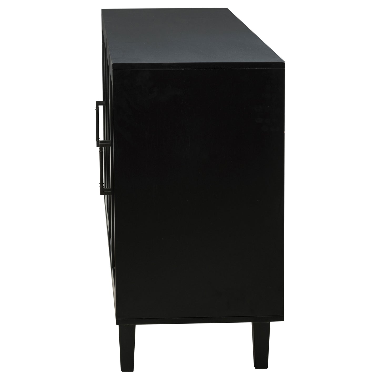 Middleton 4-door Sideboard Server with Dual Drawers Black - Discount Furniture Connection