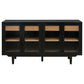 Middleton 4-door Sideboard Server with Dual Drawers Black - Discount Furniture Connection