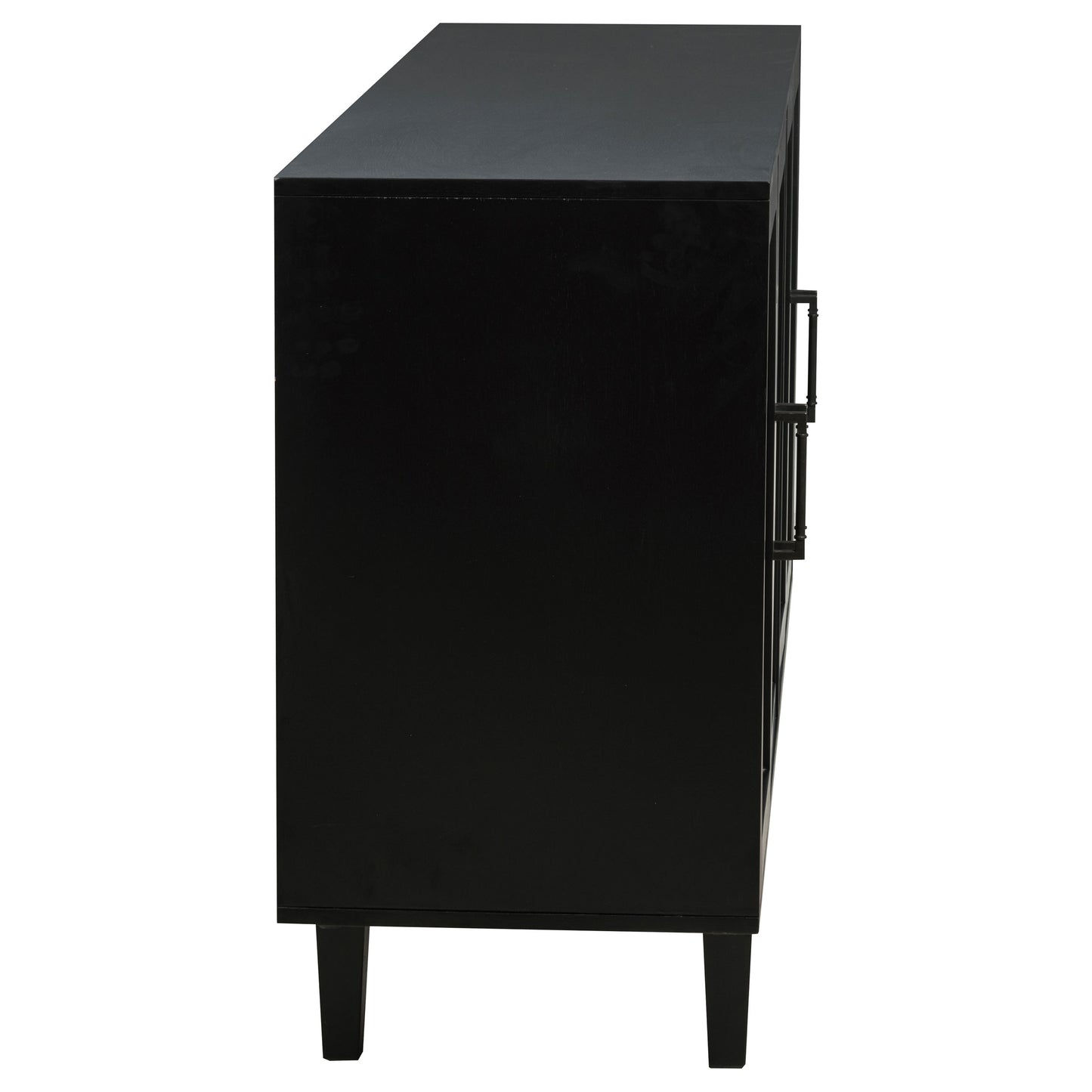 Middleton 4-door Sideboard Server with Dual Drawers Black - Discount Furniture Connection