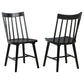 Middleton Solid Wood Dining Side Chair Black (Set of 2)