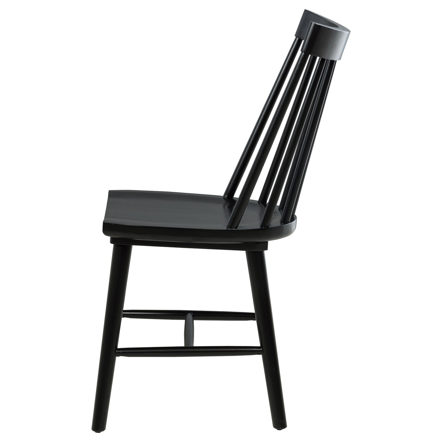 Middleton Solid Wood Dining Side Chair Black (Set of 2)