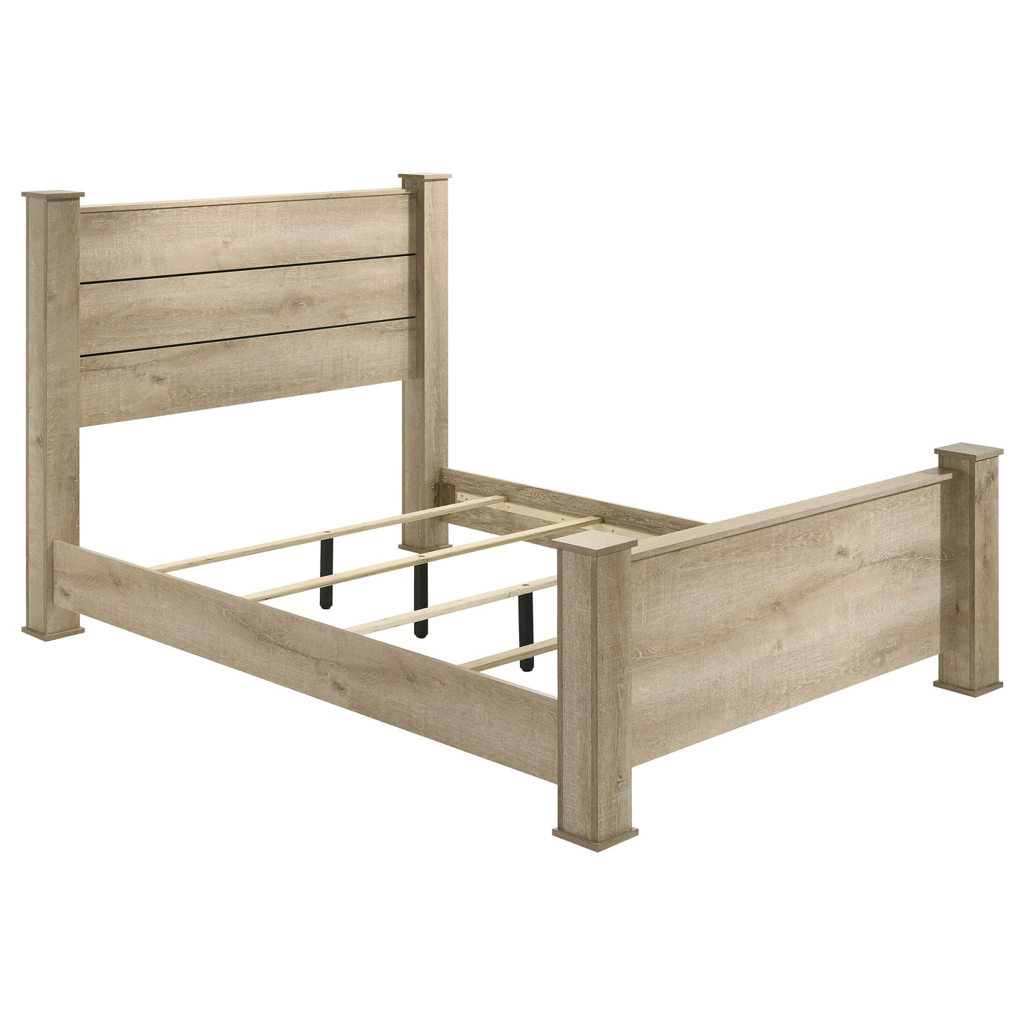 Oakglen 4-piece California King Bedroom Set Weathered Oak - Discount Furniture Connection
