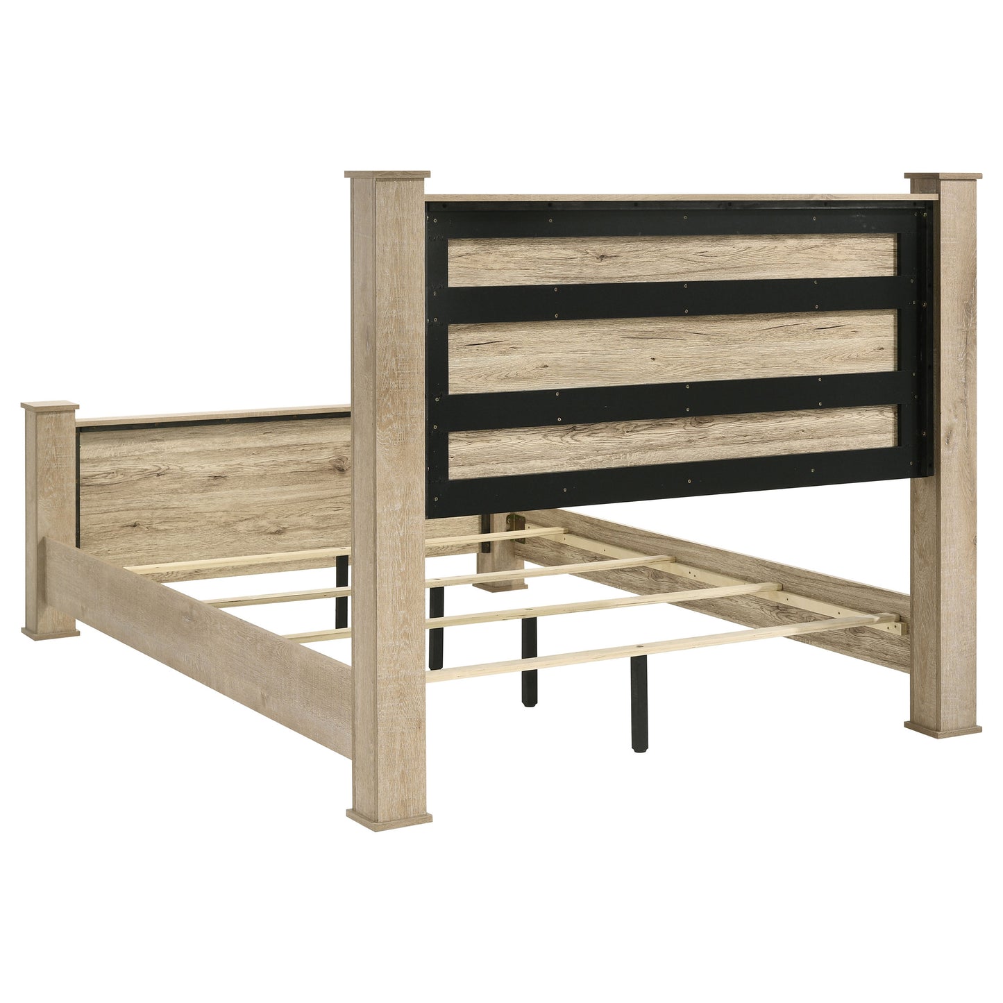 Oakglen 4-piece California King Bedroom Set Weathered Oak - Discount Furniture Connection