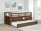 Carlsbad Wood Twin Captains Bed With Trundle Medium Brown - Discount Furniture Connection