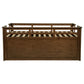 Carlsbad Wood Twin Captains Bed With Trundle Medium Brown - Discount Furniture Connection
