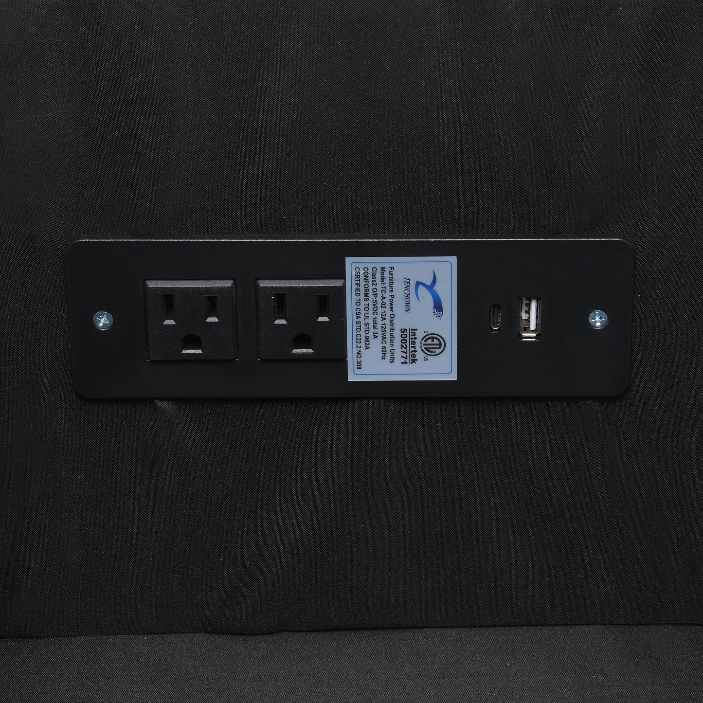 Collins 5-piece Power Reclining Home Theater Seating Dark Grey