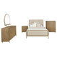 Arini 5-piece Eastern King Bedroom Set Cream and Sand Wash
