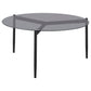 Rosalie 2-piece Round Coffee and End Table Set Grey