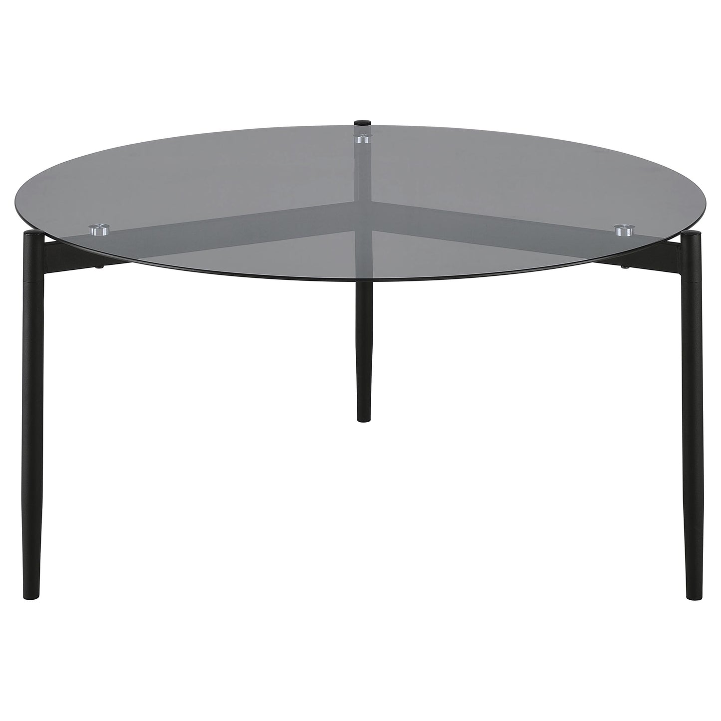 Rosalie 2-piece Round Coffee and End Table Set Grey
