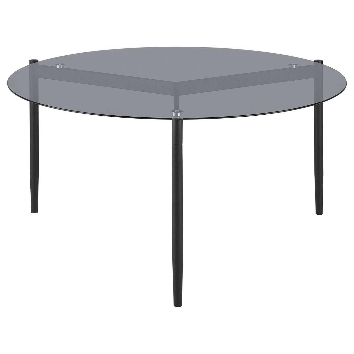 Rosalie 2-piece Round Coffee and End Table Set Grey