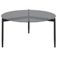 Rosalie 3-piece Round Coffee and End Table Set Grey