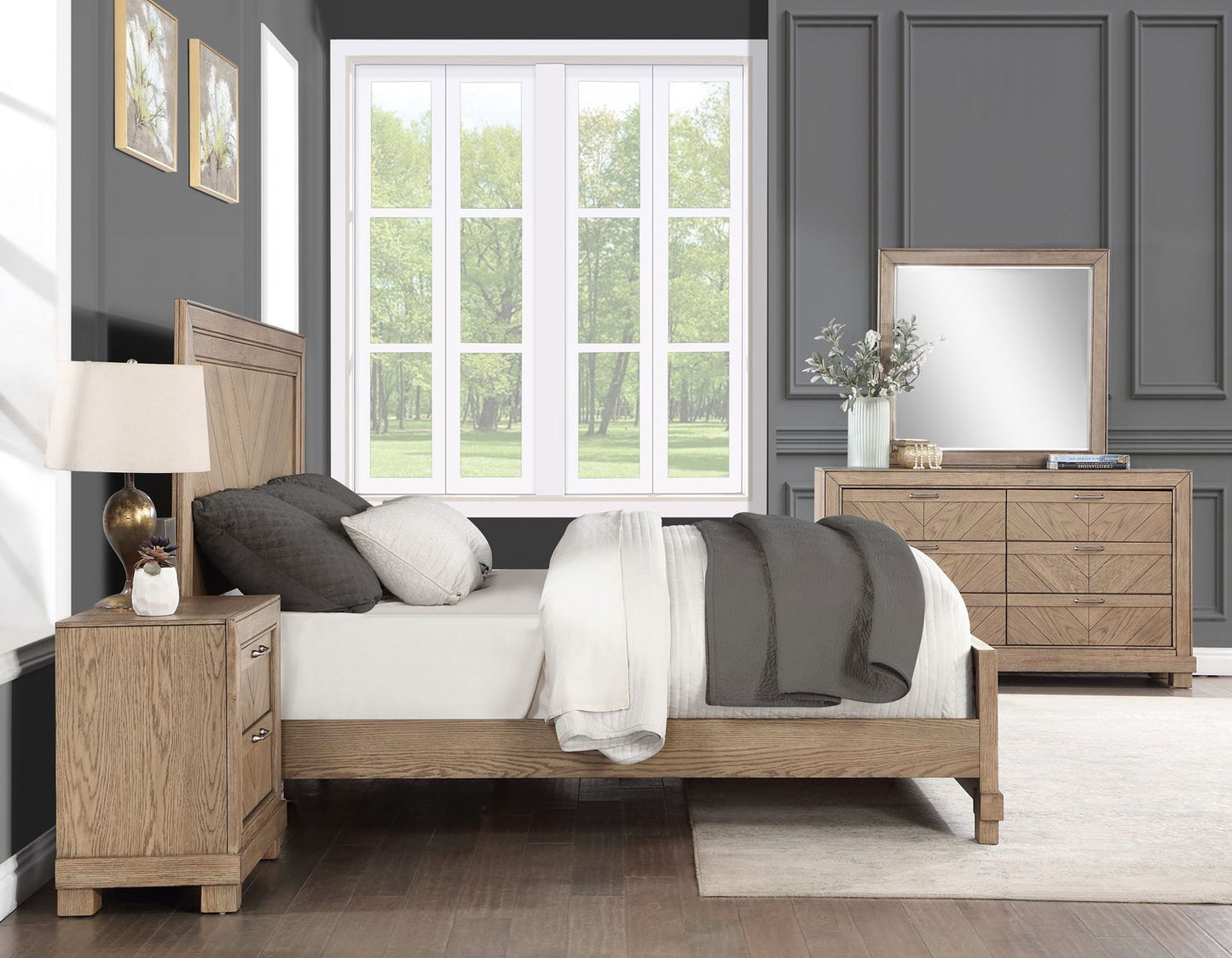 Montana King Bed, Sand