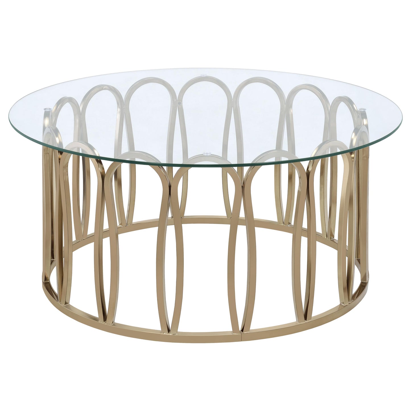 Monett 2-piece Coffee and End Table Set Chocolate Chrome