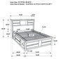 Briana Wood California King Storage Bookcase Bed Black - Discount Furniture Connection