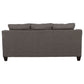 Salizar 2-piece Upholstered Flared Arm Sofa Set Grey