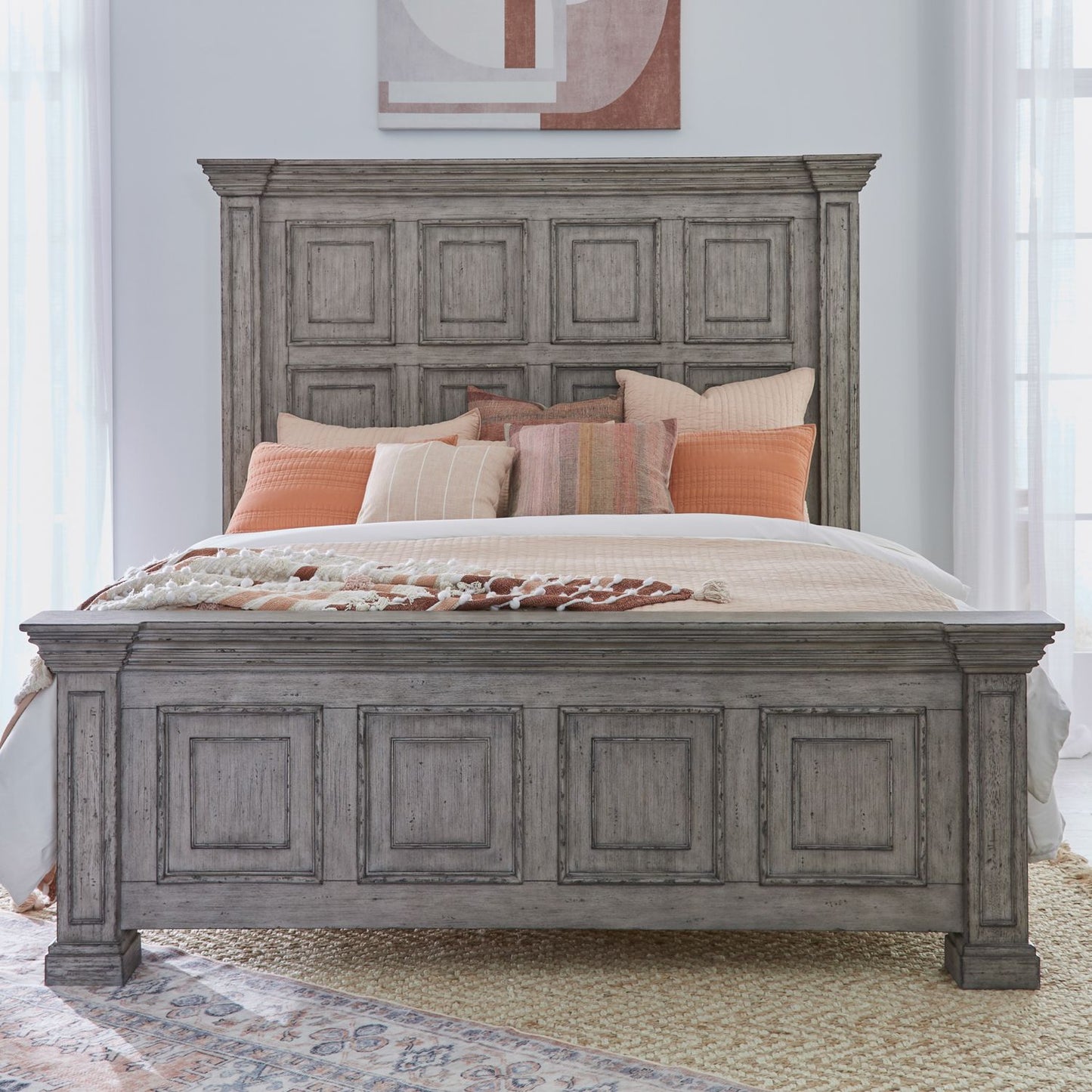 Big Valley - King Panel Bed