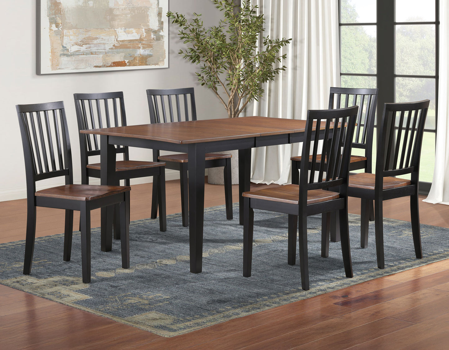 Joplin 50-62″ Dining Table with 12″ Leaf