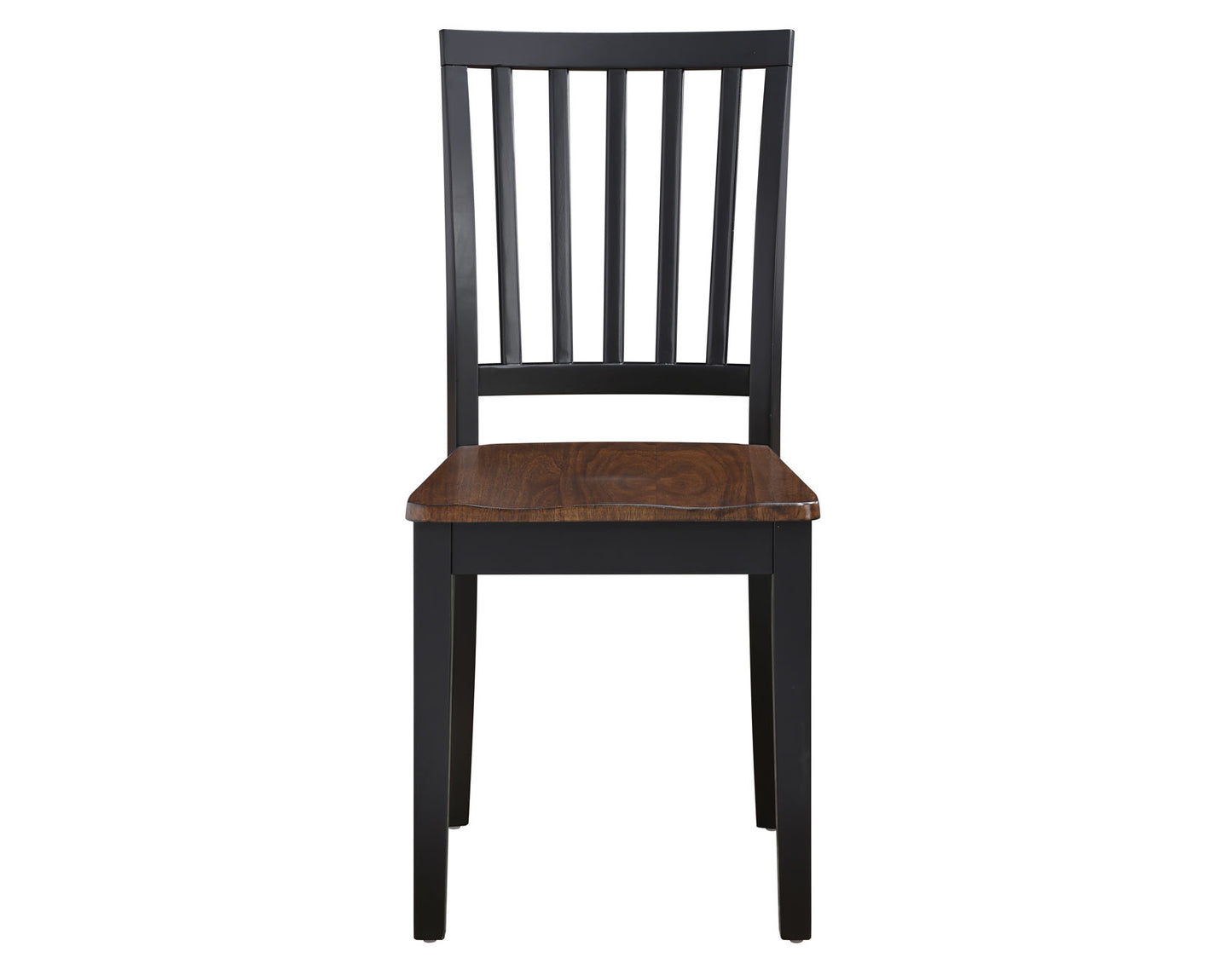Joplin Solid Wood Farmhouse Chair, Walnut and Ebony Finish