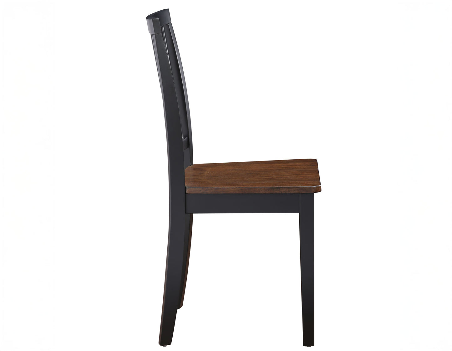 Joplin Solid Wood Farmhouse Chair, Walnut and Ebony Finish