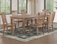 Riverdale Leg Table with 4 Wooden Side Chairs