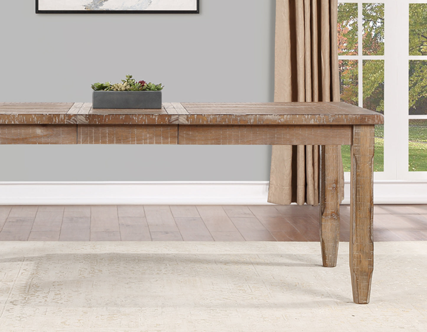 Riverdale Leg Table with 4 Wooden Side Chairs