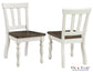 Joanna Kids Solid Wood Side Chair, Ivory and Mocha Finish