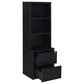 Westpark 3-piece Twin Bedroom Set Bookcase Headboard Black