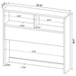 Westpark 3-piece Full Bedroom Set Bookcase Headboard Pine