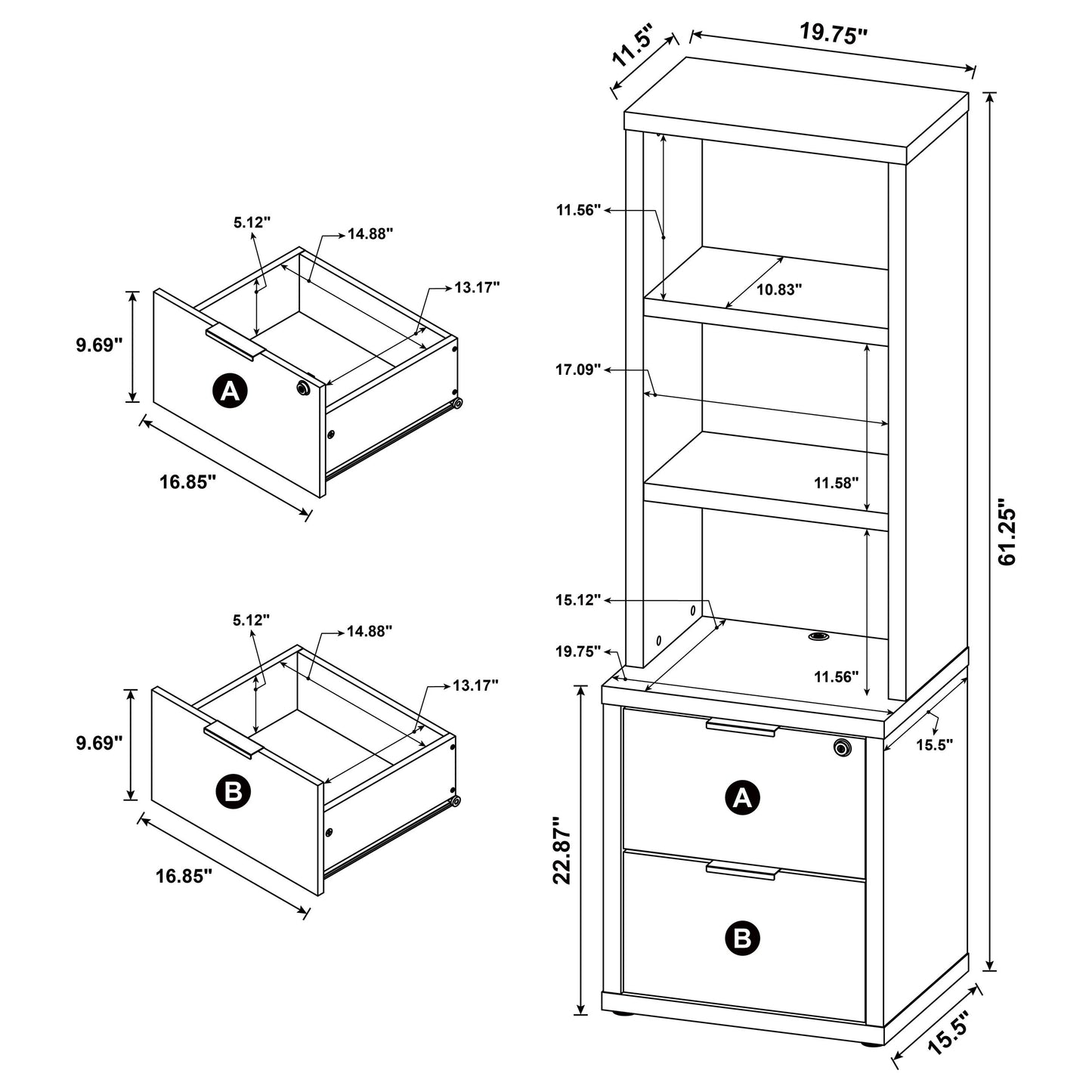 Westpark 3-piece Twin Bedroom Set Bookcase Headboard Mango - Discount Furniture Connection