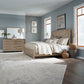 King Panel Bed, Dresser & Mirror
