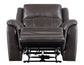 Alexandria Leather Power Recliner, Chocolate