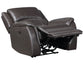 Alexandria Leather Power Recliner, Chocolate