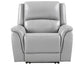 Alexandria Leather Power Recliner, Stone