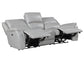 Alexandria Power Leather Reclining Sofa, Stone